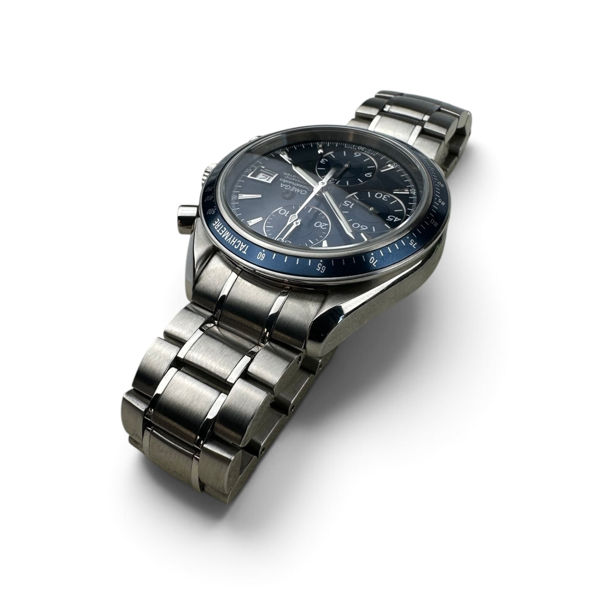 Omega Speedmaster Date Blue - 3212.80 40mm Box Papers