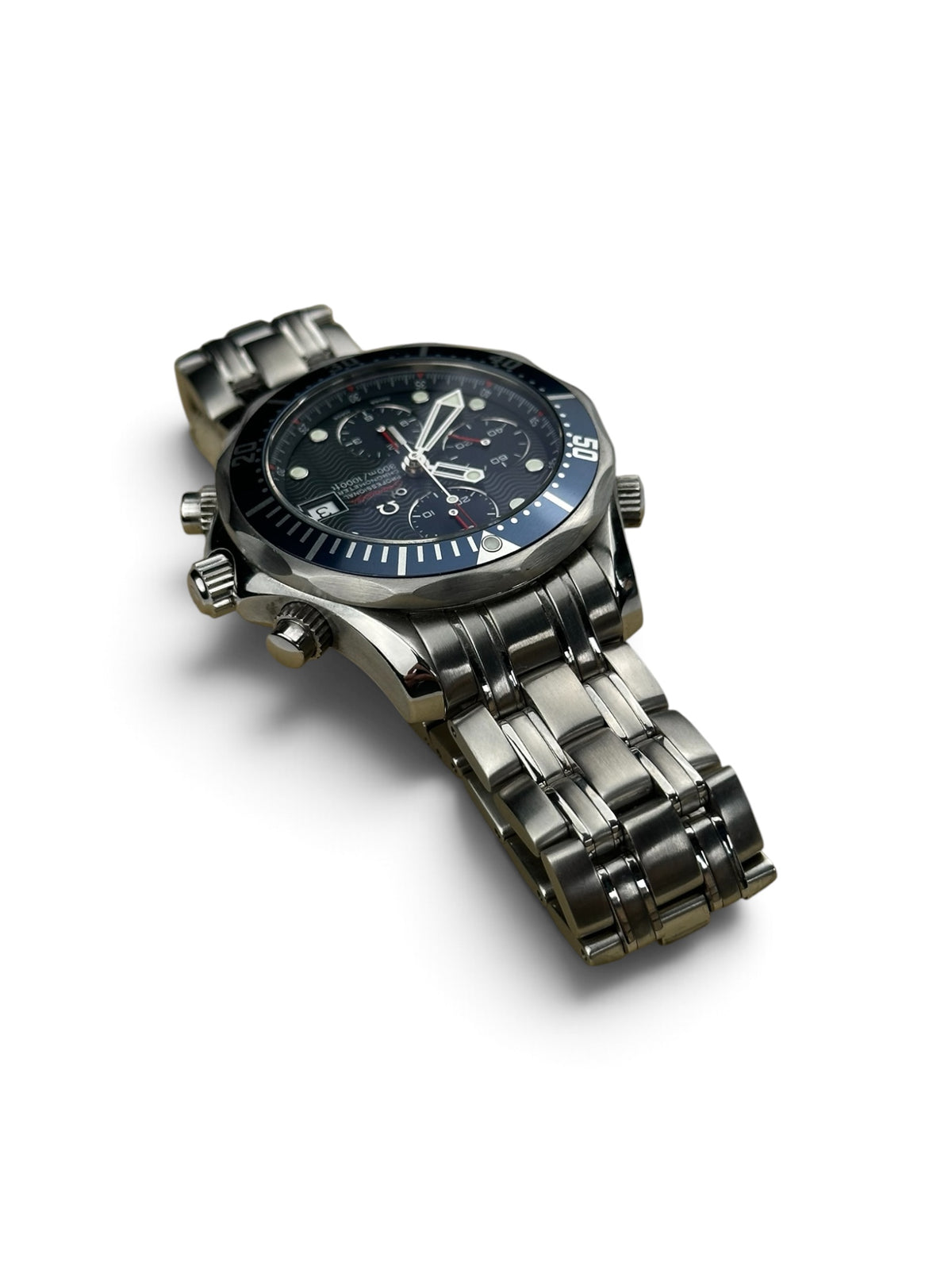 Omega Diver Chronograph Blue 2225.80 Box Papers 2013