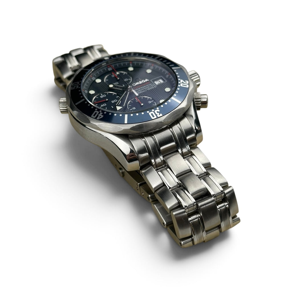 Omega Diver Chronograph Blue 2225.80 Box Papers 2013