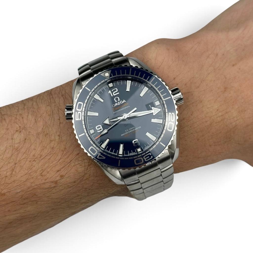 2023 Omega Planet Ocean Blue 215.30.44.21.03.001 Box Papers Swing Tag 43.5mm