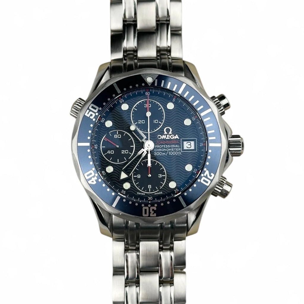 Omega Diver Chronograph Blue 2225.80 Box Papers 2013