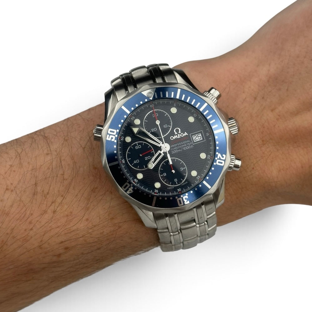 OMEGA Diver Chronograph Blue - 2225.80 Box Papers