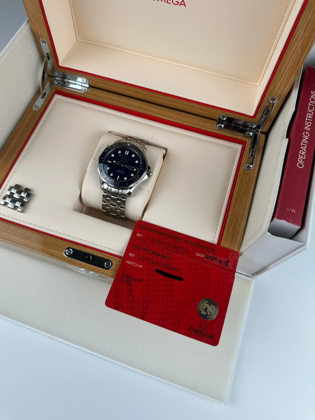 2020 Omega Seamaster Blue 41mm - 212.30.41.20.03.001 Box Papers