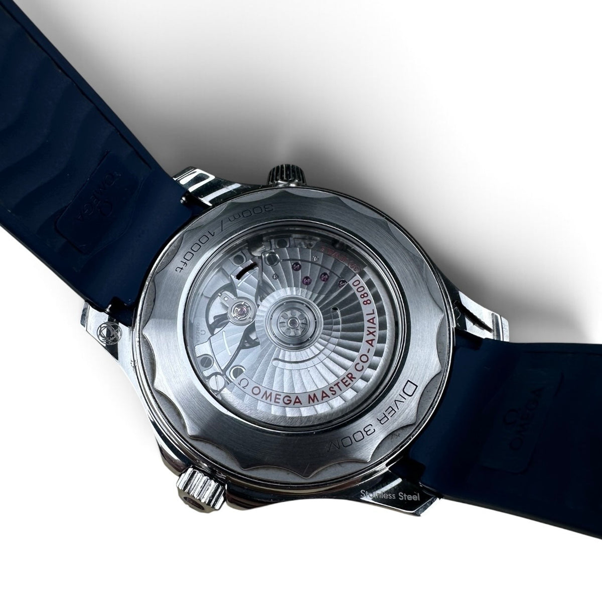 2023 Omega Seamaster 300M Blue Rubber 210.32.42.20.03.001 Box Papers