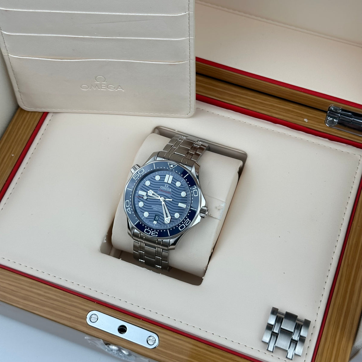 2024 Omega Seamaster 300M Blue - 210.30.42.20.03.001 Box Papers