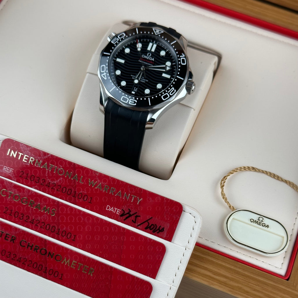 2024 Omega Seamaster 300M Black - 210.32.42.20.01.001 Box Papers