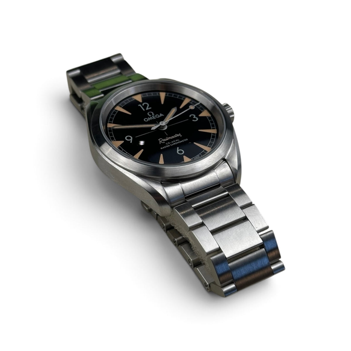 2025 Omega Railmaster Black - 220.10.40.20.01.001 Box Papers